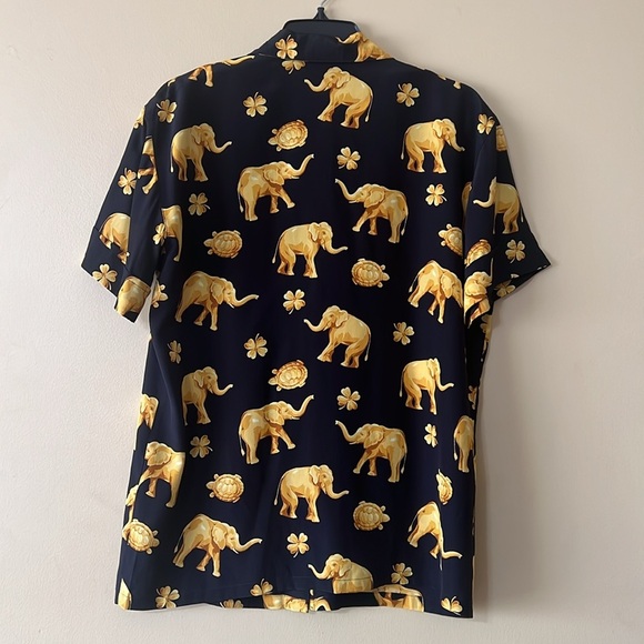 Escada by Margaretha Ley Silk Shirt Sleeve vintage Blouse - Picture 5 of 9